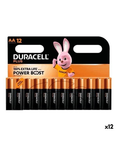 Piles Alcalines DURACELL PLUS POWER 1,5 V LR06 12 Pièces (12 Unités)