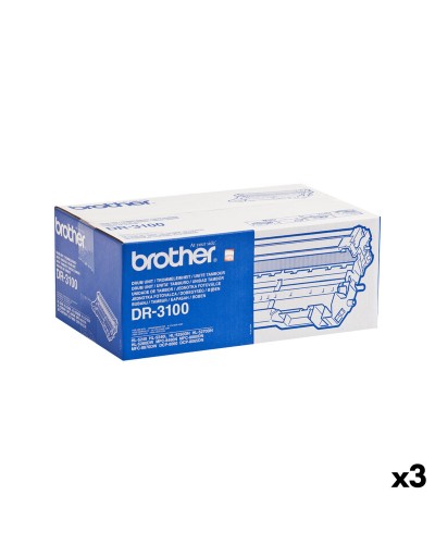 Printertrommel Brother DR-3100 Zwart (3 Stuks)