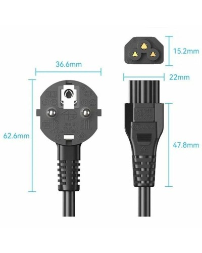 Cable de Alimentación Vention ZCKBAC 1,8 m