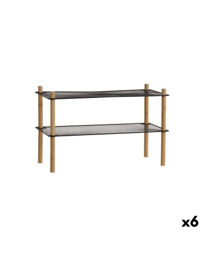 Planken MobleKit Metaal Bamboe 63 x 26 x 39 cm (6 Stuks)