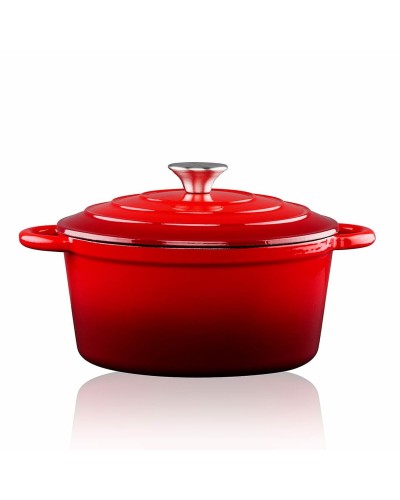 Kasserolle Alpina Rot Gusseisen 3,8 L Ø 24 x 11,8 cm