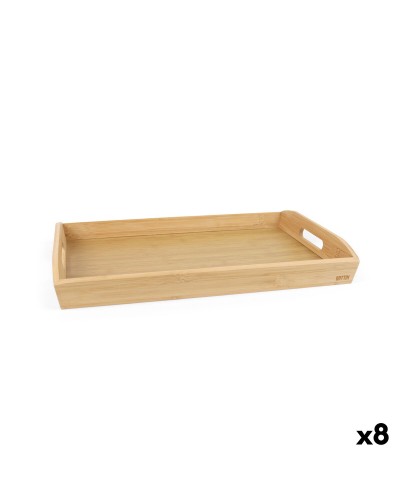 Bandeja Quttin Marrón Bambú 43,7 x 29 x 5,5 cm (8 Unidades)