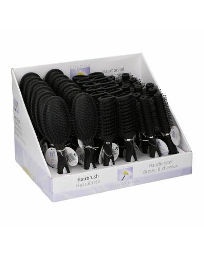 Detangling Hairbrush Lifetime Touch of beauty Black