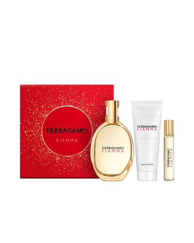Set de Perfume Mujer Salvatore Ferragamo FIAMMA EDP 3 Piezas