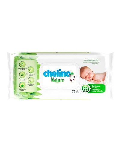 Salviettine Umidificate Chelino Nature (72 Unità)