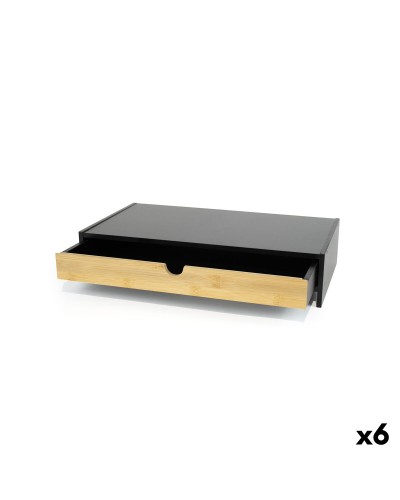 Supporto da Tavolo per Schermo Confortime 47 x 26 x 10 cm Marrone Nero (6 Unità)