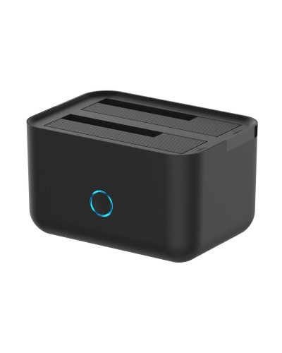 Dock Station Dual Aisens EASDS-D01B Zwart USB USB 3.0 USB-A