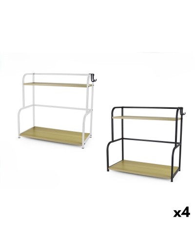 Planken Confortime Hout Metaal 44,5 x 20 x 41,5 cm (4 Stuks)