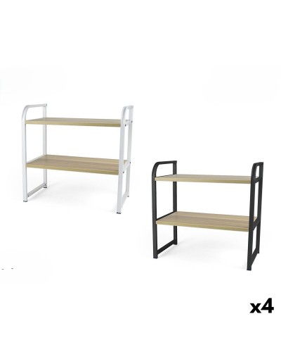 Étagère Confortime Bois Métal 40 x 20 x 38,5 cm (4 Unités)