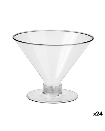 Set of reusable cups Algon Transparent 9,5 x 7,2 cm 8 Pieces (24 Units)