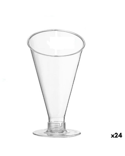 Set de copas reutilizables Algon Transparente 8 x 12,8 cm 8 Piezas (24 Unidades)