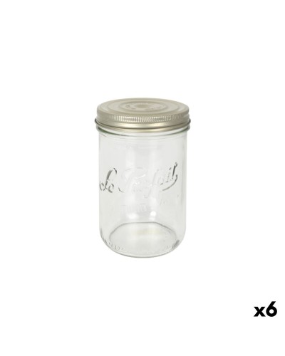 Tarro Le Parfait Wiss Transparente Dorado 1 L Hermético (6 Unidades)