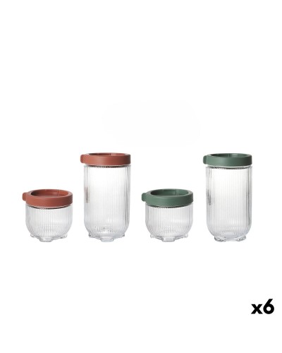 Tubs La Mediterránea Elsa Glass polypropylene 4 Pieces (6 Units)