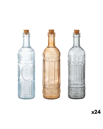 Glazen fles La Mediterránea Kurk Glas 500 ml (24 Stuks)