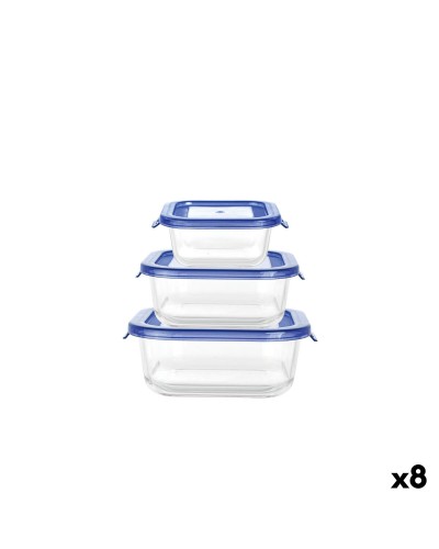 Ensemble de Boîtes à Lunch Inde Soul 0,8 L 3 Pièces (8 Unités)