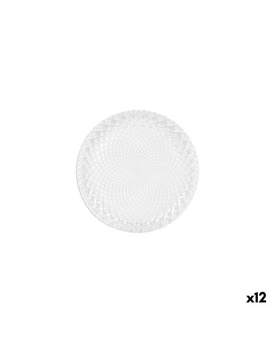 Dessertteller La Mediterránea Diamond Durchsichtig Glas Ø 18,5 cm (12 Stück)