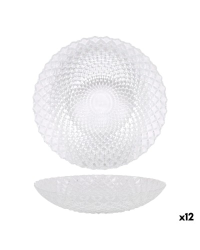 Dessertbord La Mediterránea Diamond Transparant Glas Ø 20 cm (12 Stuks)
