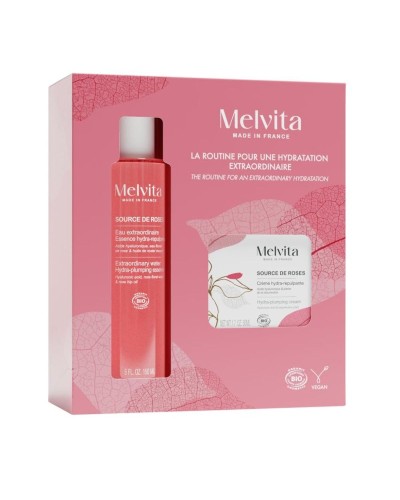 Crema Facial Melvita SOURCE DE ROSES 2 Piezas