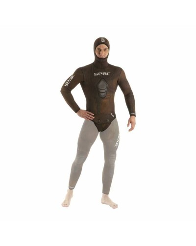 Neoprene Jacket Seac Alga Brown Men