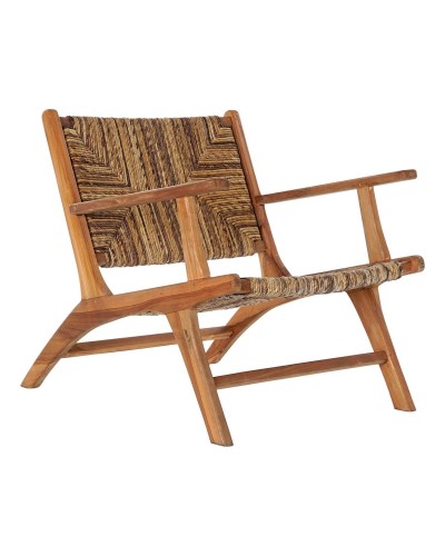 Fauteuil DKD Home Decor 70 x 78 x 68 cm Naturel Teck Alpino