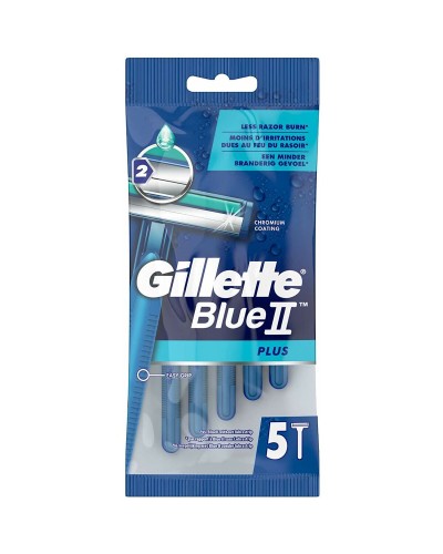 Shaving Razors Gillette Blue Ii Plus 5 Units