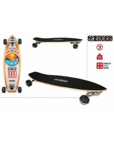 Skateboard Colorbaby Wood Orange 74 x 22 cm