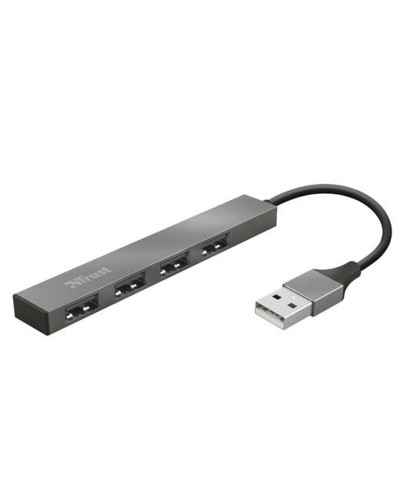 USB-keskitin Trust 23786 USB x 4 Harmaa
