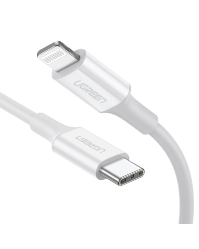 Cable USB a Lightning Ugreen 10493 Blanco 1 m