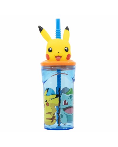Botella de Agua Pokémon Multicolor PVC Plástico 360 ml 9 x 23 x 6 cm