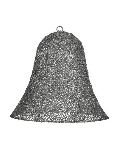 Decorazione Natalizia Grigio Campana Metallo Plastica