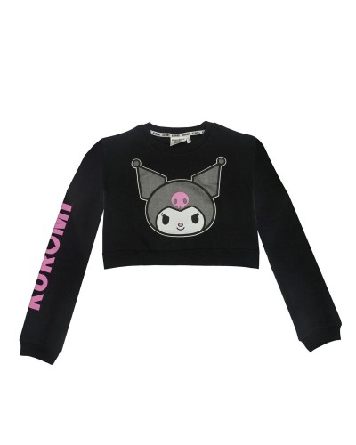 Felpa per Bambini Kuromi Nero