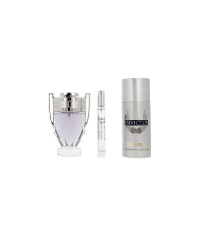 Set de Perfume Hombre Paco Rabanne INVICTUS 3 Piezas