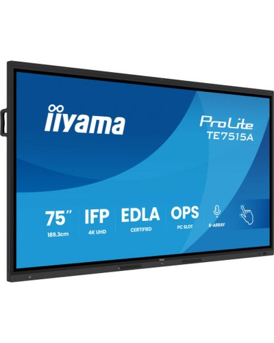 Écran Iiyama TE7515A-B1AG 75" 4K Ultra HD