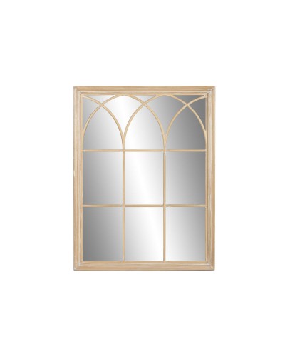 Specchio da parete Home ESPRIT Naturale Finestra