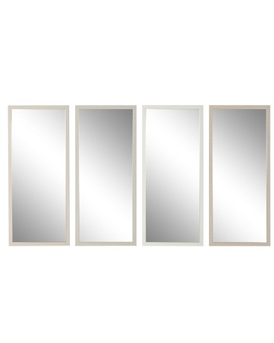 Väggspegel Home ESPRIT Vit Brun Beige Grå Modern 68 x 2 x 156 cm (4 antal)