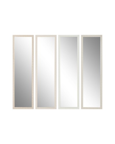 Wandspiegel Home ESPRIT Weiß Braun Beige Grau Moderne (4 Stück)