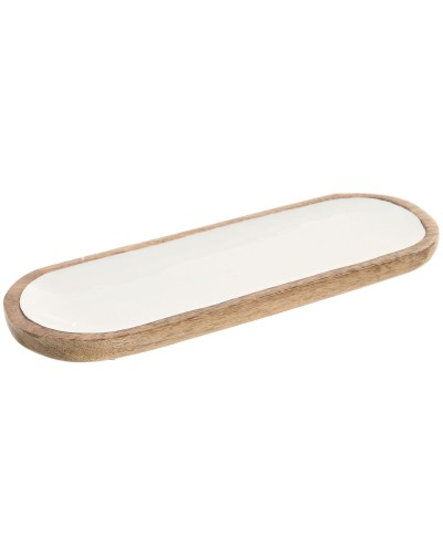 Bandeja de Aperitivos Home ESPRIT Blanco Natural