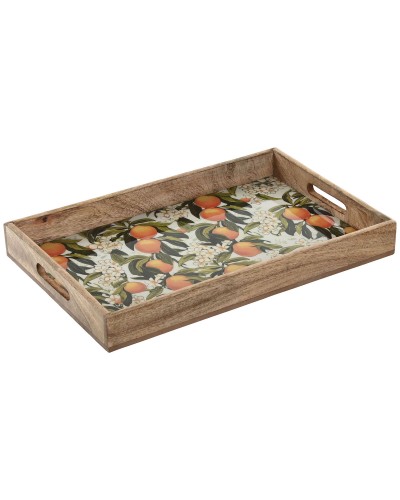 Tray Home ESPRIT Multicolour Mango wood 43,5 X 27 X 5 CM