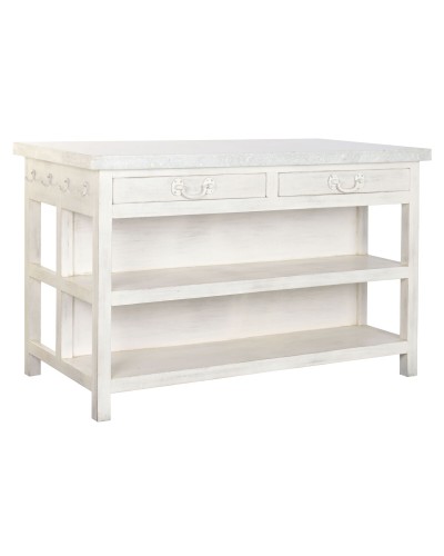 Gemakkelijk verplaatsbare meubels Home ESPRIT Wit 147 x 77 x 92 cm