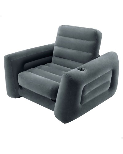 Opblaasbaar Sofabed Intex Pull-Out 177 x 66 x 224 cm Grijs
