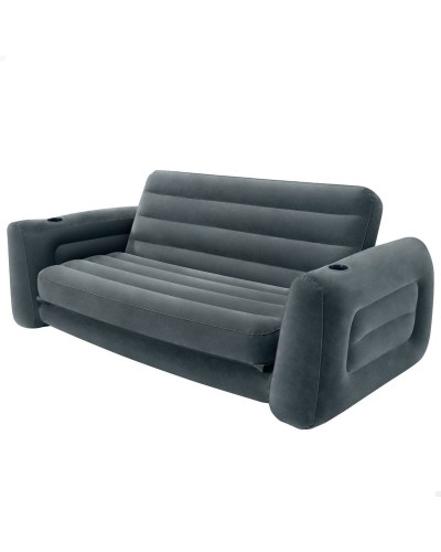 Puhallettava sohvasänky Intex Pull-Out 203 x 66 x 224 cm Harmaa