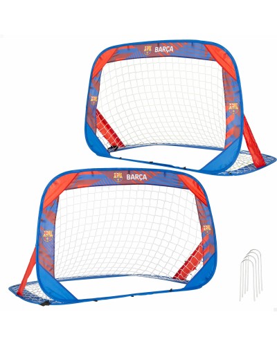 Voetbaldoel F.C. Barcelona 120 x 80 x 80 cm (2 Stuks)