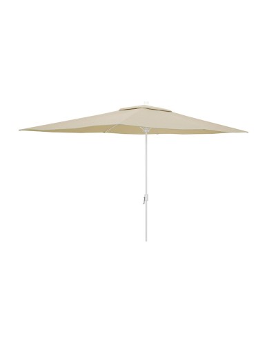 Marbueno Parasol Staal 6 Ribben D200x300 cm Polyester Beige Tuin, Zwembad en Terras 10192