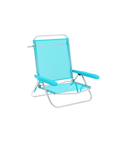 Silla Plegable Marbueno Aguamarina: Comodidad portátil para interiores y exteriores.
