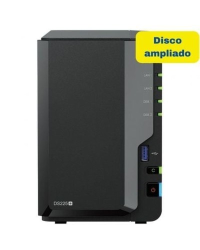 Almacenamiento en Red NAS Synology DS225+ 8TB Negro Realtek RTD1296
