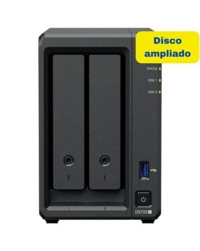 NAS-Netzwerk-Speicher Synology DS725+ 8TB Schwarz Intel Celeron