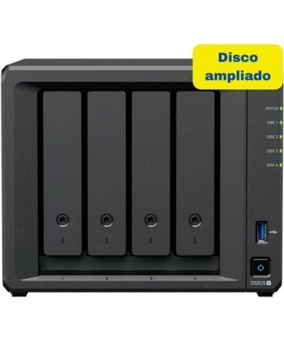 NAS-Netzwerk-Speicher Synology DS925+ 16TB Schwarz Intel Celeron