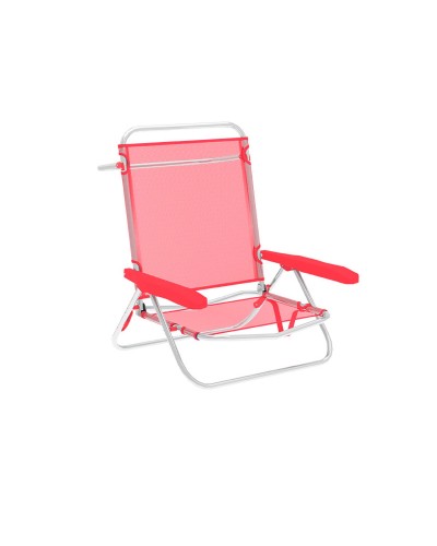 Silla Plegable Marbueno Coral: Cómoda y Portátil para Exteriores e Interiores (63 x 76 x 78 cm)
