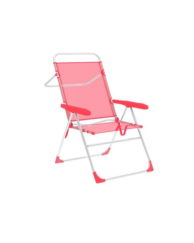 Silla Plegable Marbueno Coral: 59x97x61cm, Portátil y Cómoda.
