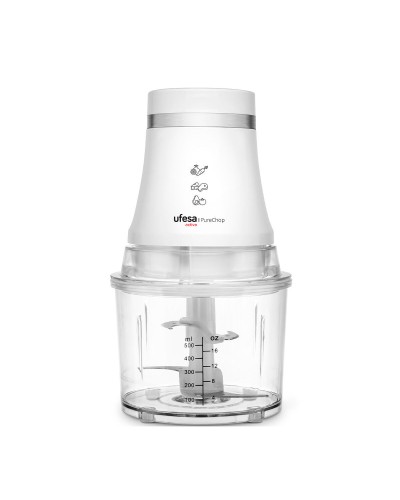 Tritatutto UFESA PURECHOP ACTIVA Bianco Acciaio inossidabile Plastica 400 W 0,8 L